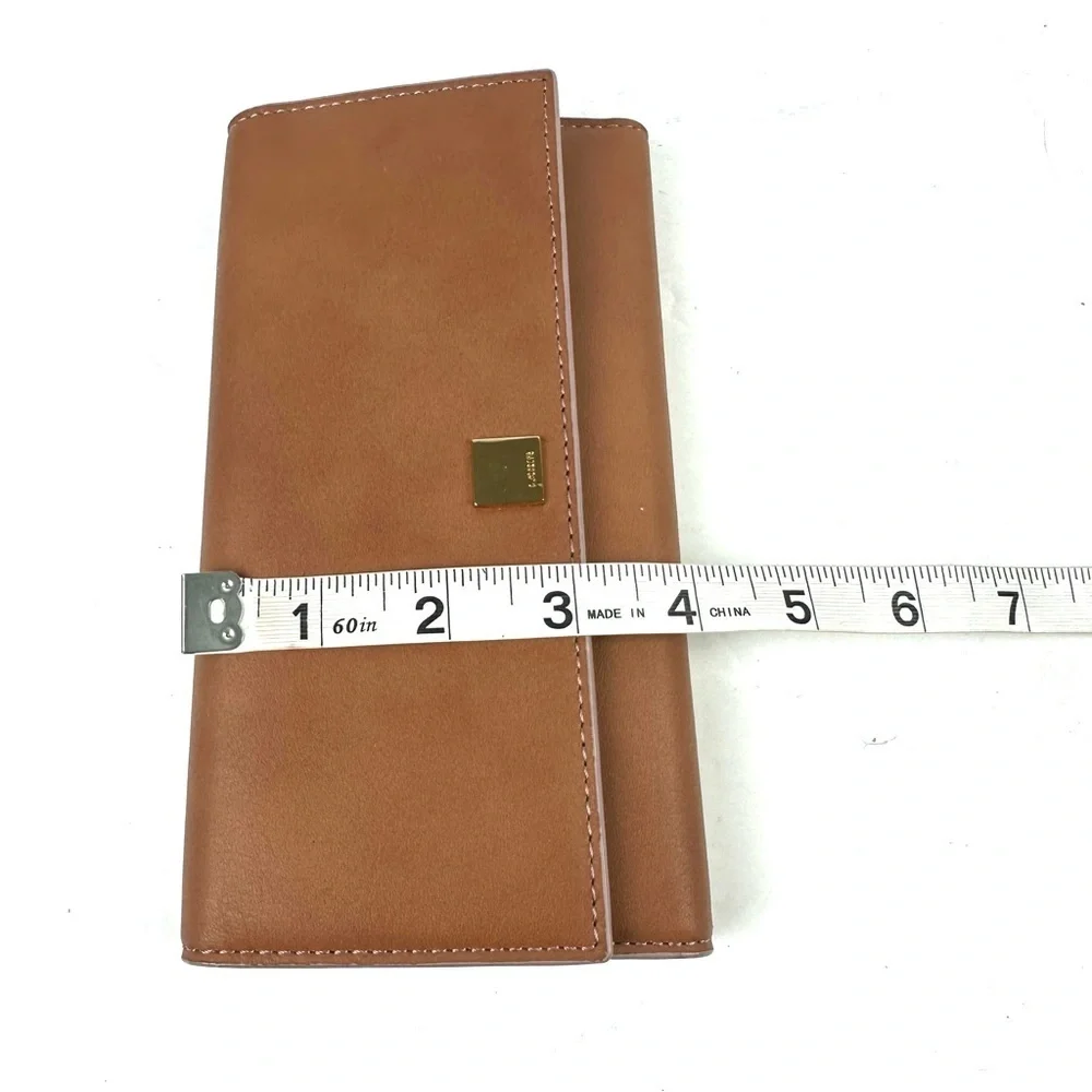 Lodis Wallet Mill Valley Alix Trifold Brown Leather RFID Organizer Clutch New‎